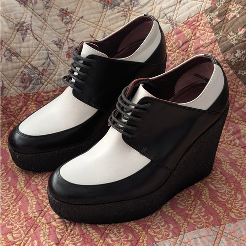 Celine two tone platform wedge - celine,